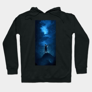 Moonlit Embrace Couple Hoodie